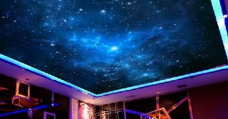 Натяжной потолок звездное небо Полысаево, цена от 5333 руб.