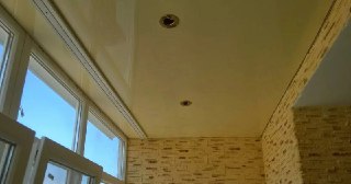 Натяжной потолок на балкон Полысаево, цена 6299 руб.