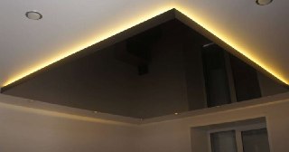 Натяжной потолок с подсветкой Полысаево, цена от 2142 руб.