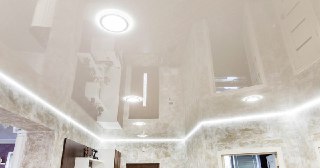 Натяжной ПВХ потолок Полысаево, цена от 2142 руб.